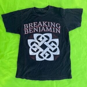 Breaking Benjamin 2015 Tour T-Shirt Black Graphic Rock Band Concert Tee Small